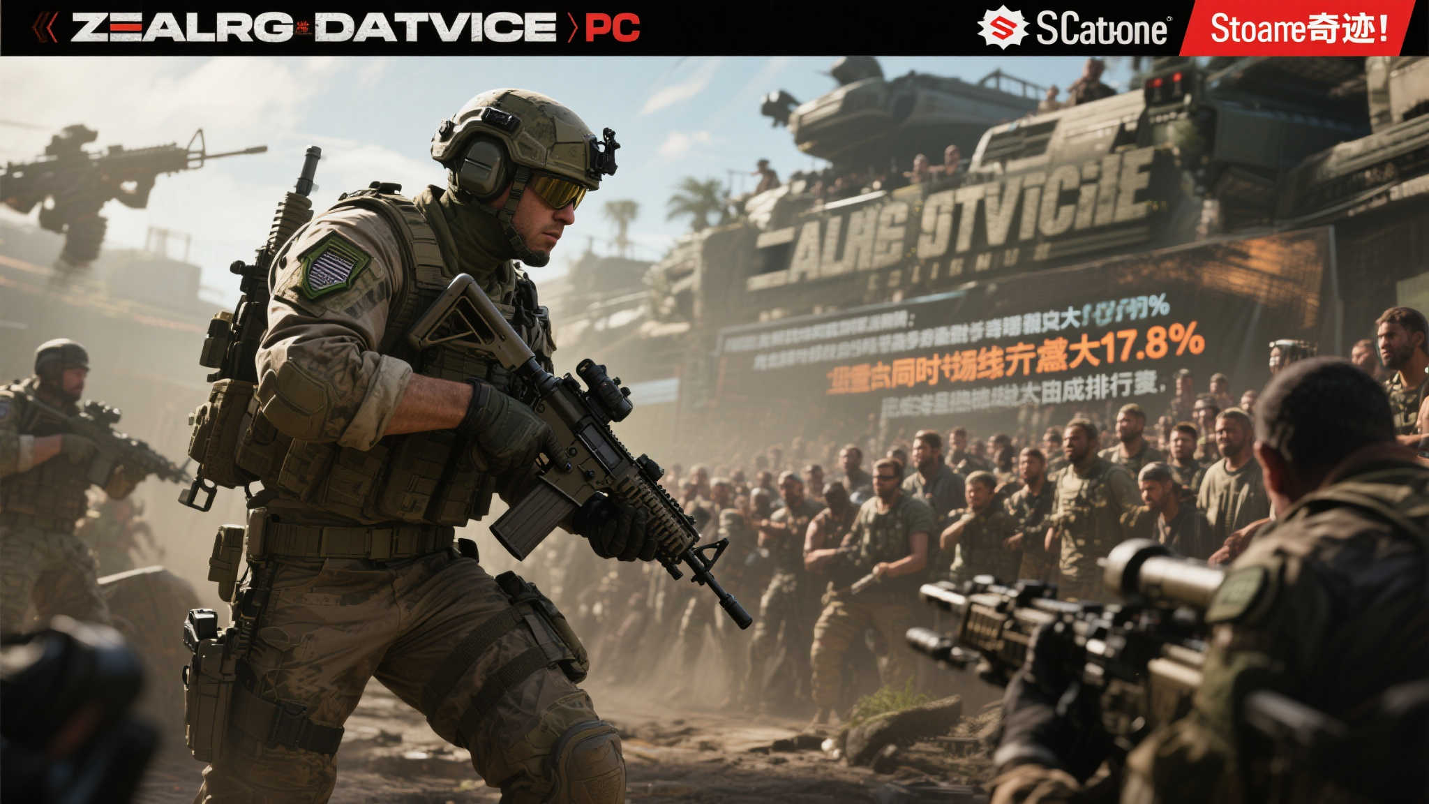 主机玩家迎来狂欢！〈三角洲行动〉Steam同时在线人数突破17.8万